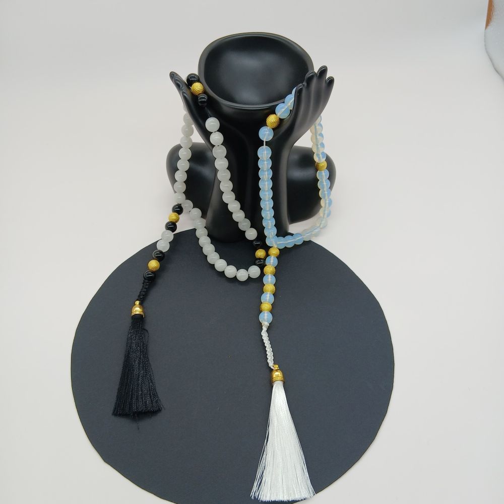 19 Chapelet Tasbih 33 perles en Citrine