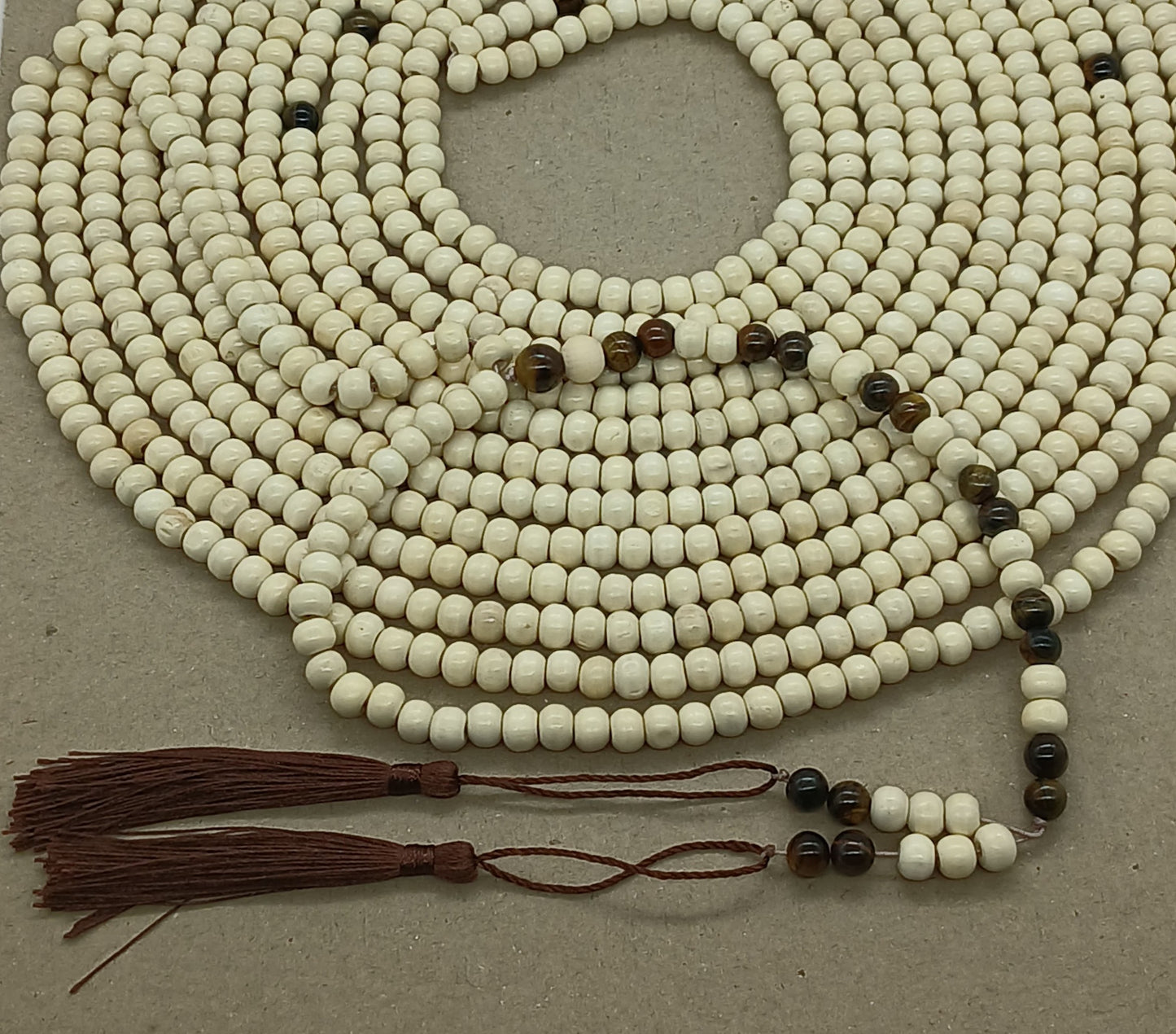 Chapelet Tasbih 1000 Perles en Bois Naturel