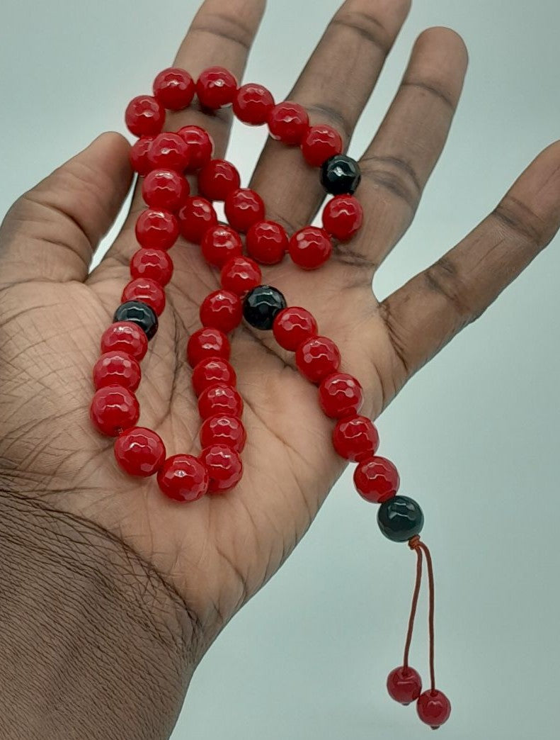 Chapelet Tasbih Traditionnel 33 Rouge Ø10