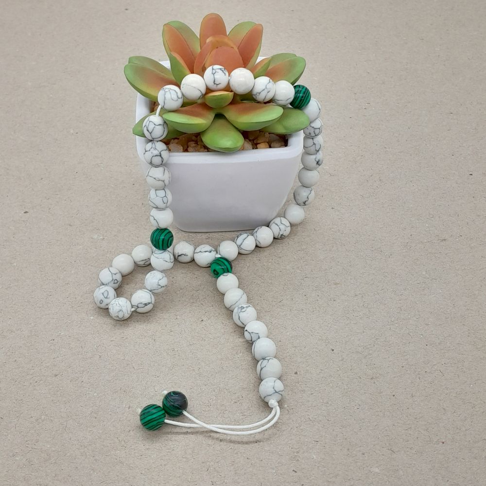 Chapelet Tasbih Traditionnel 33 Howlite