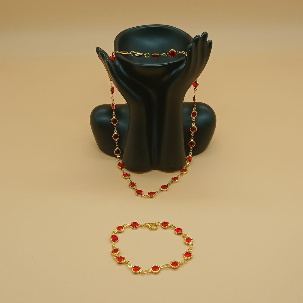 Collier & Bracelet en perle crystal