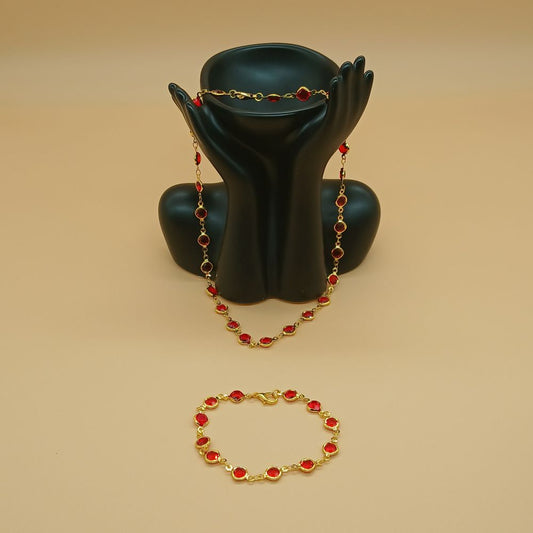 Collier & Bracelet en perle crystal