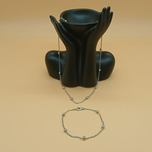 Collier et Bracelet en acier inoxydable