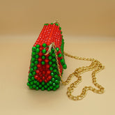 sac-a-main-perles-majorelle-pochette-rouge-vert-anna-chris4