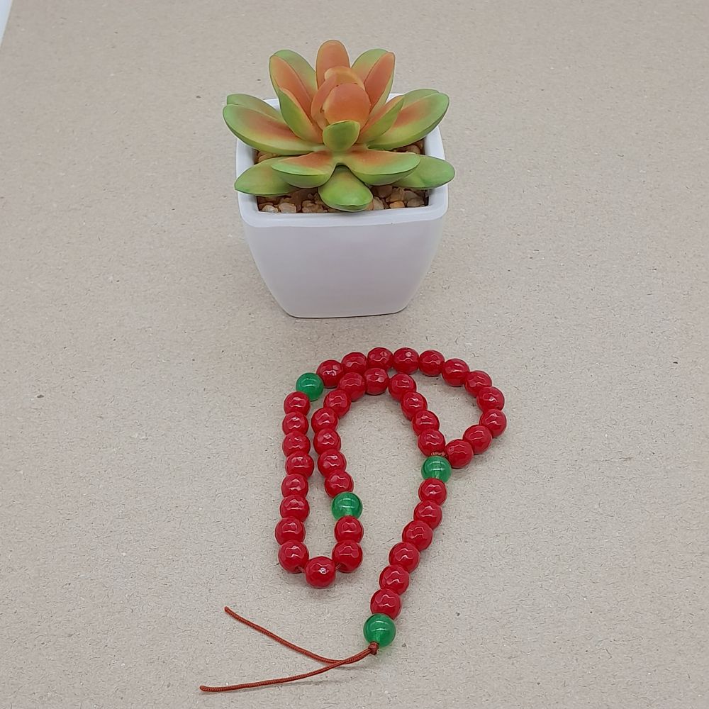 Chapelet Tasbih Traditionnel 33 Rouge  Ø8