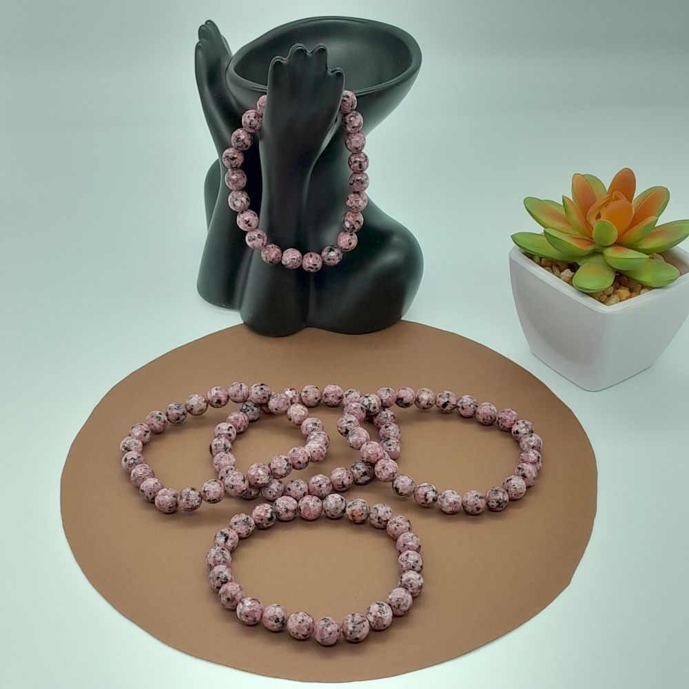 25 Bracelet Rhodochrosite H/F