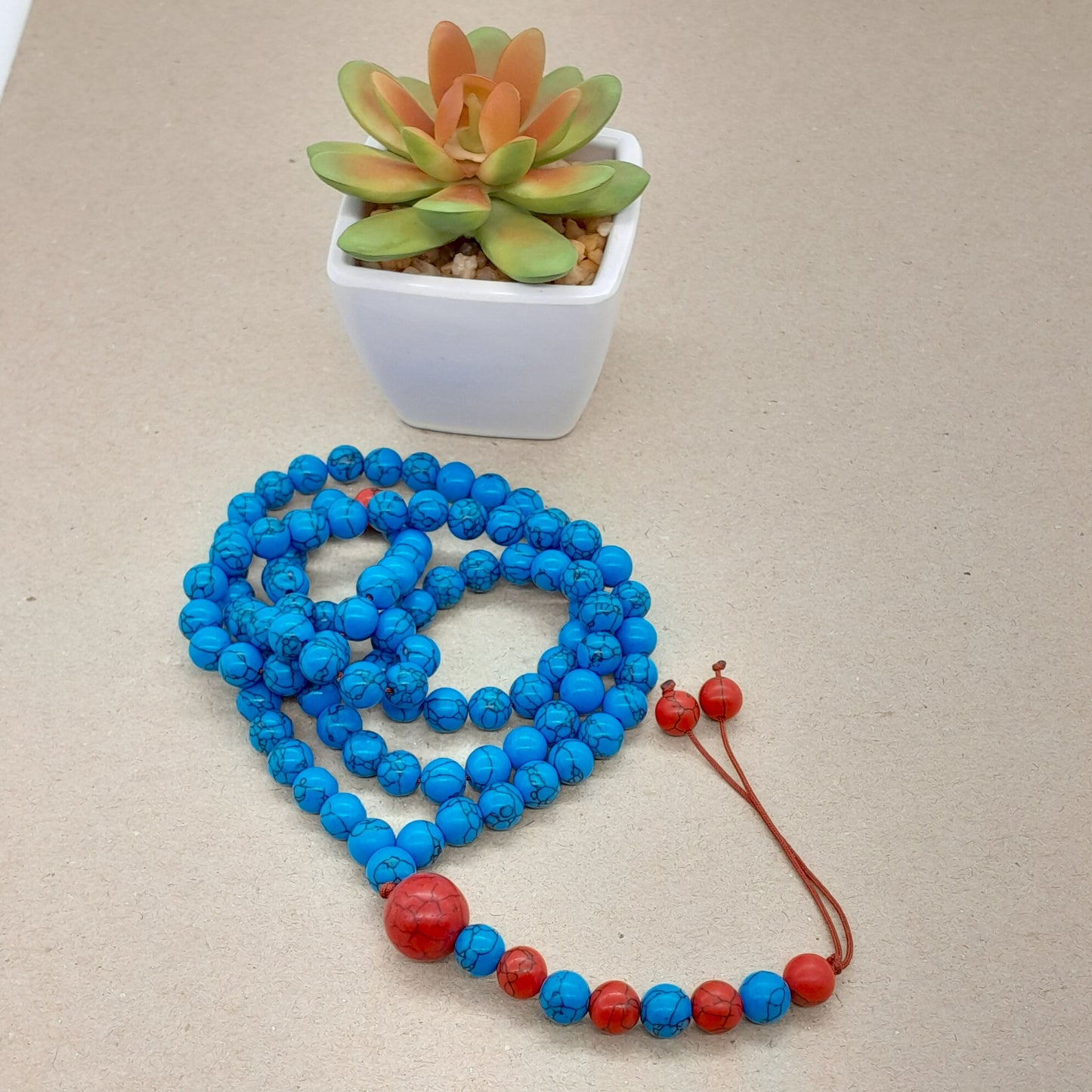 Chapelet Tasbih Traditionnel 99 Turquoise bleu