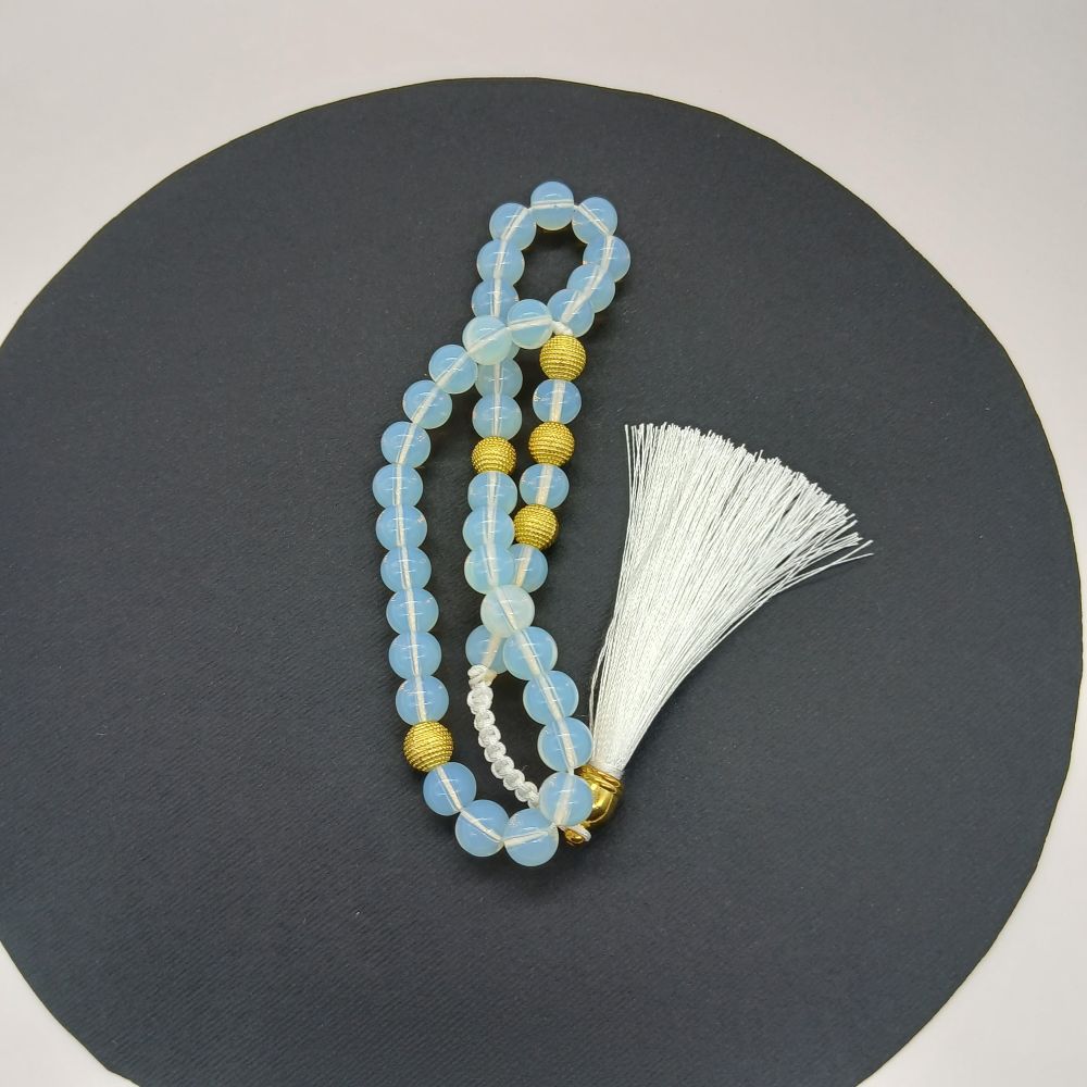 19 Chapelet Tasbih 33 perles en Citrine