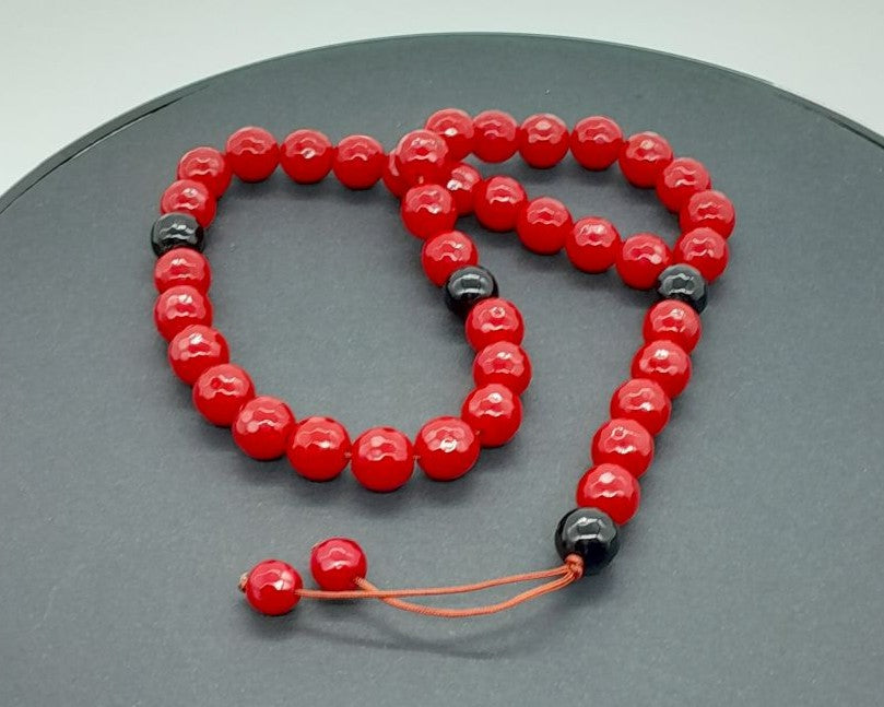 Chapelet Tasbih Traditionnel 33 Rouge Ø10