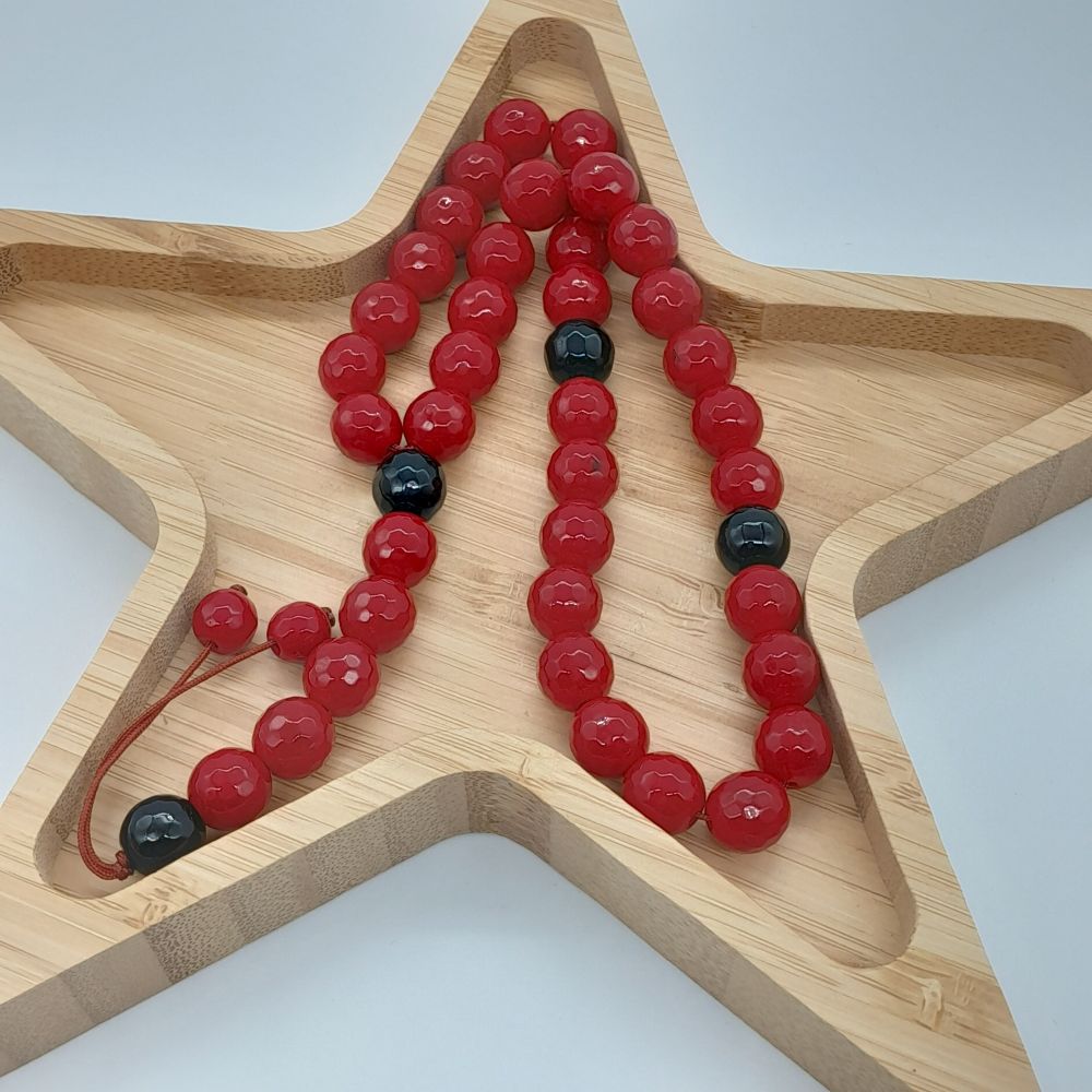 Chapelet Tasbih Traditionnel 33 Rouge Ø10