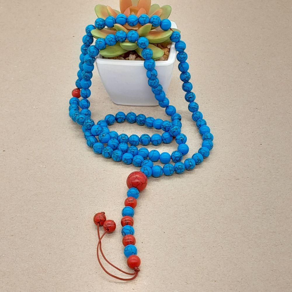 Chapelet Tasbih Traditionnel 99 Turquoise bleu