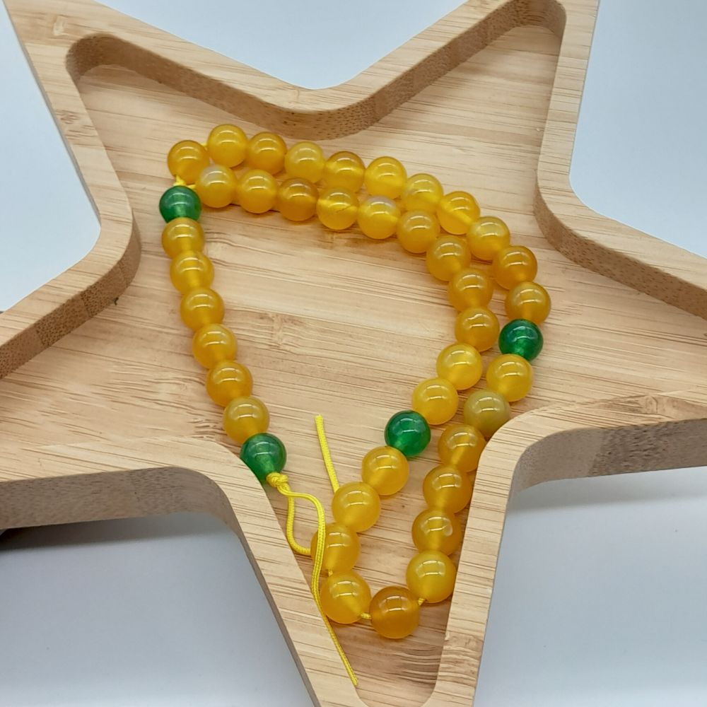 Chapelet Tasbih Traditionnel 33 Citrine