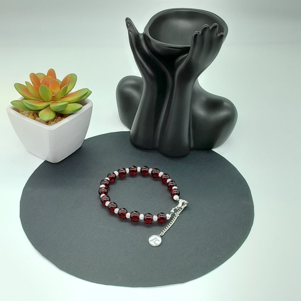 Bracelet Femme Grenat