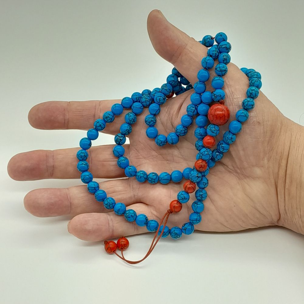 Chapelet Tasbih Traditionnel 99 Turquoise bleu